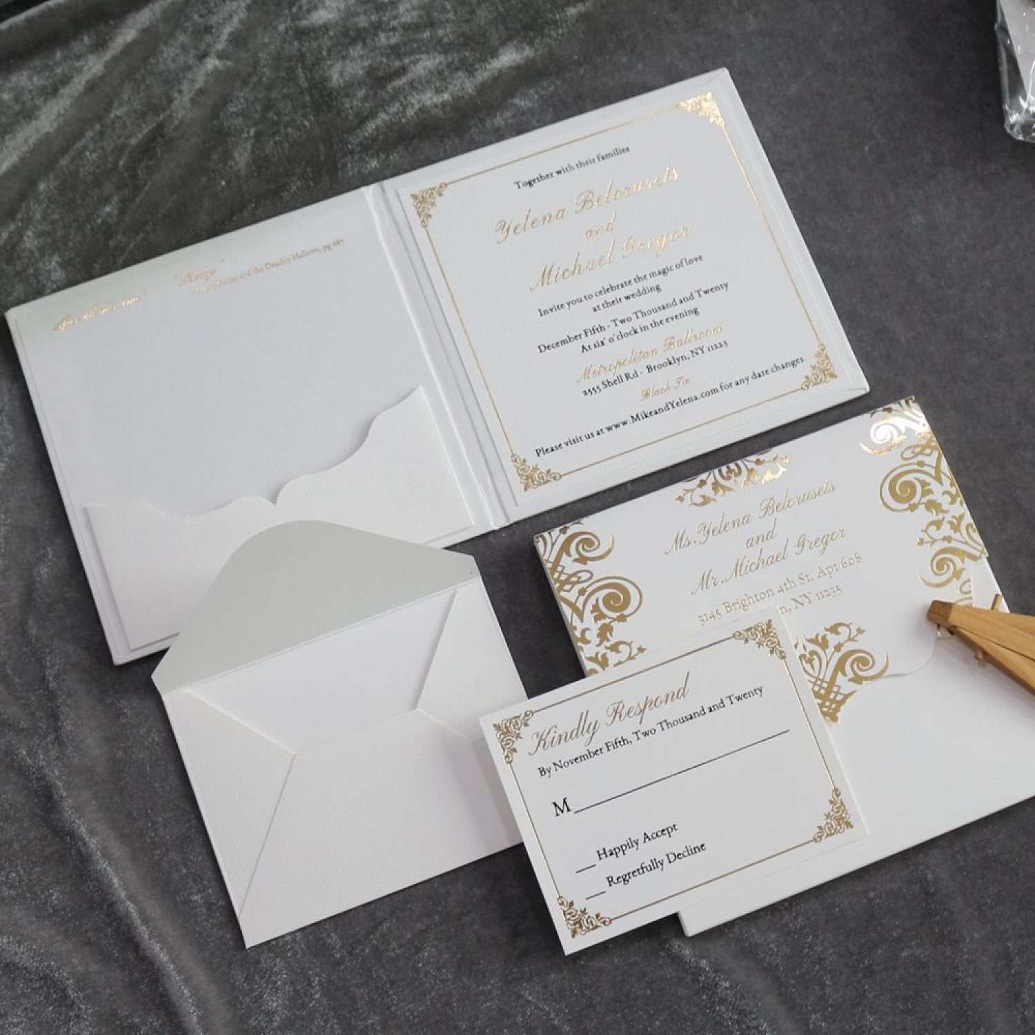 Elegant Invitation Card Foiling Invitation New Wedding Card Customized